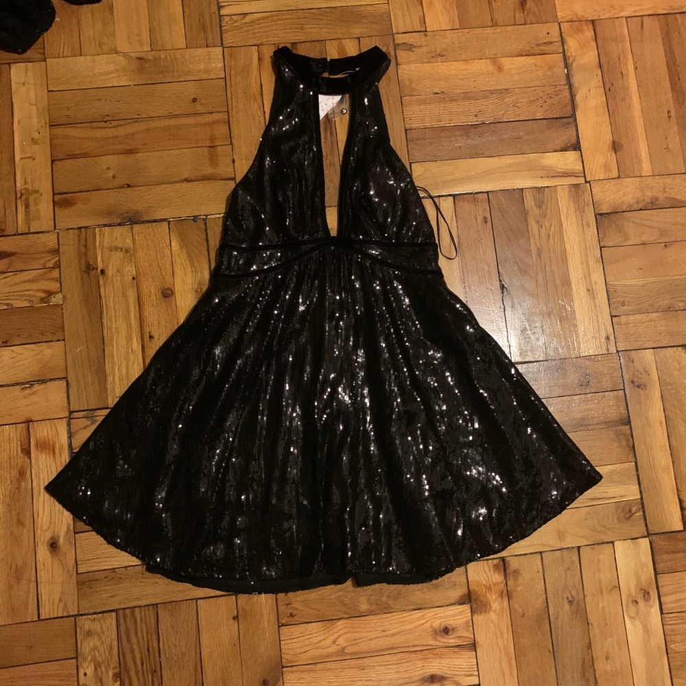 Free People Film Noir Sequin Dress